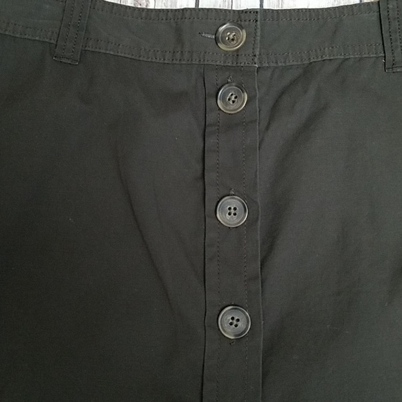 *NWT J CREW Brown button down mini skirt - Picture 2 of 5